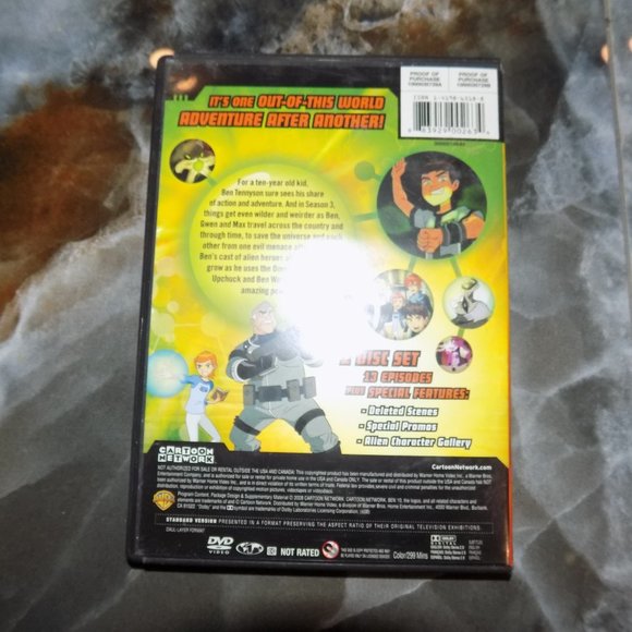 Ben 10 - Season 3 (DVD, 2008, 2-Disc Set) EUC - Picture 4 of 4